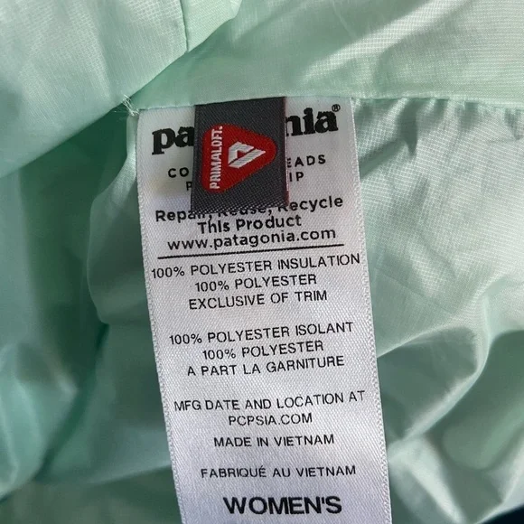 PATAGONIA teal Women's Nano Puff Jacket size XS - Picture 4 of 6